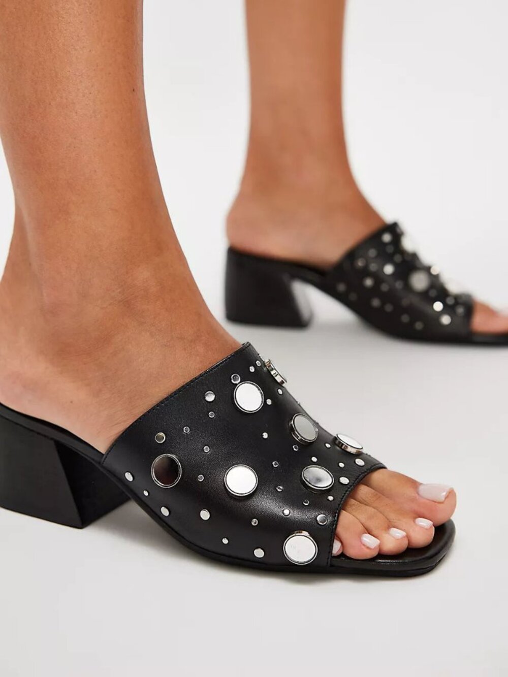 🆕 FREE PEOPLE Mirage Mules / Black Leather